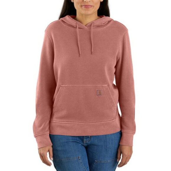 Carharrt Pink Garment Dye Rose tint hoodie-size M - Picture 2 of 10